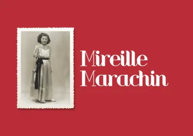 « Je m’appelle Mireille Marachin. Je suis née Mireille Gluckman, le 18 septembre 1935. Mes parents étaient des Juifs polonais. Mon père, Isaac, est arrivé en France en 1926 et ma mère, Beila, est arrivée de Cracovie en 1931 à Paris. Ils se sont rencontrés à Paris en 1931 et mariés en avril 1932. Je suis leur fille aînée… » Pau, 1945