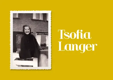 « Je m’appelle Tsofia. Je suis la fille de Clara et d’Avraham Asscher. Je suis née à Groningue, aux Pays-Bas, en 1926. J’étais la dernière de 6 enfants. Mon père était le rabbin du nord des Pays-Bas. Je ne l’ai pas connu. … » Tsofia enfant, aux Pays-Bas